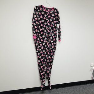 Brand New Women's Large Black Footy Pajamas